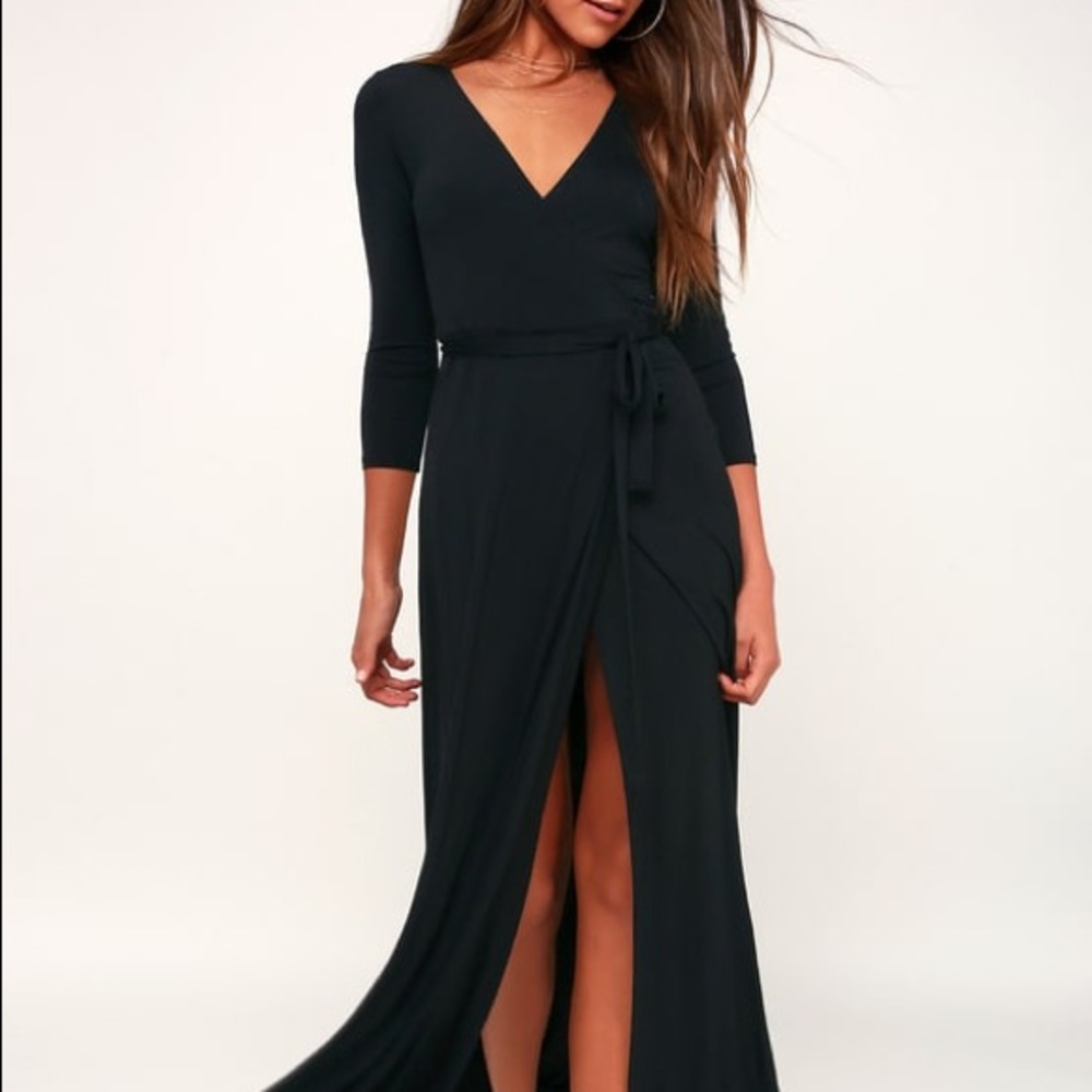 Long black dress